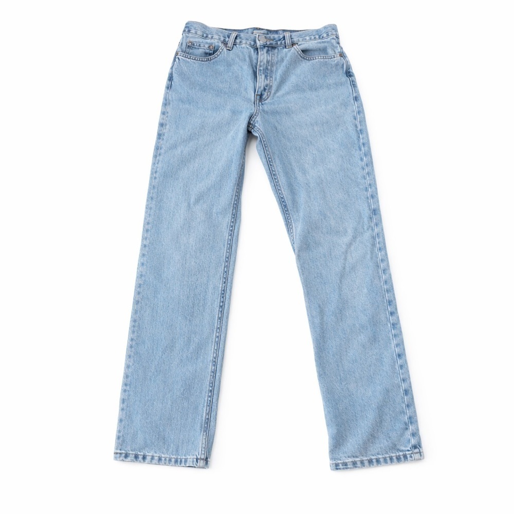 George Light Wash Wide Leg 100% cotton size 31x32 Jeans